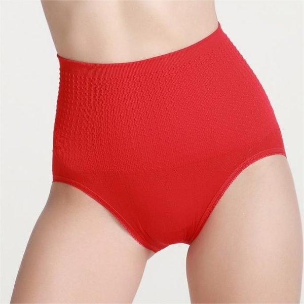 women's tummy control panties red