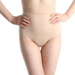 nude high-waisted control brief