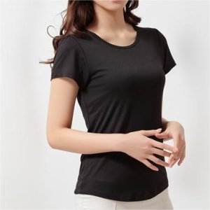 short sleeves shirts womens in black