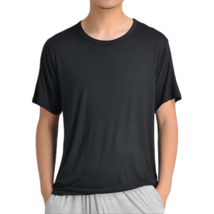 men in black T-shirt