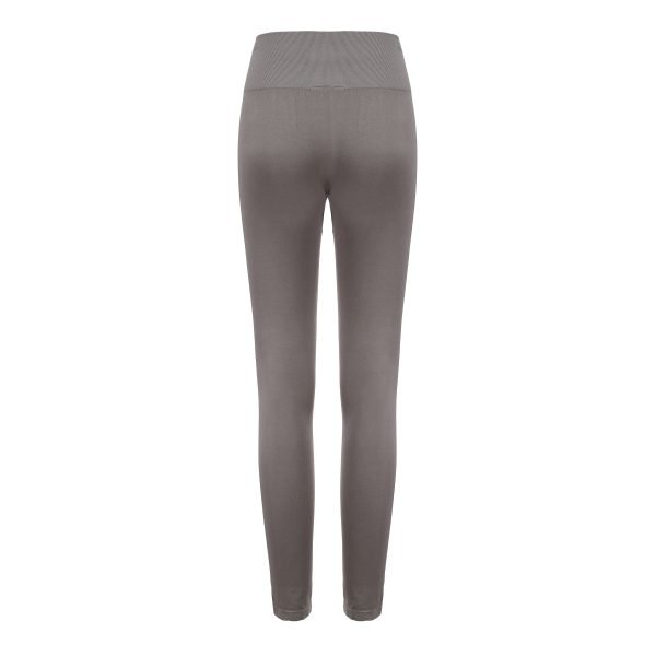 Grayish green bamboo legging back