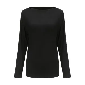 bateau neck black Tee