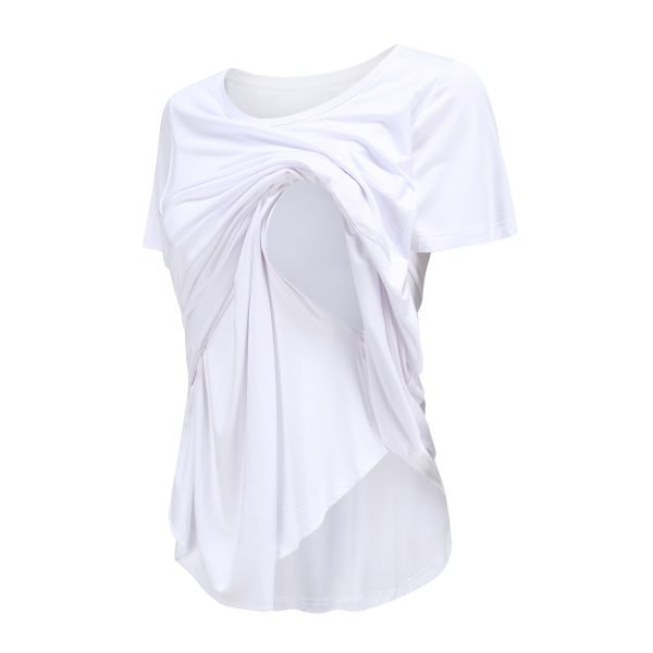 white shirt for breastfeeding