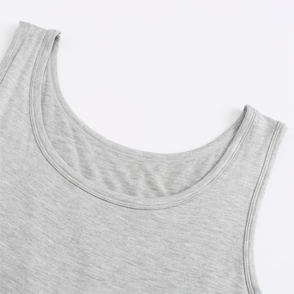 neck of grey tank