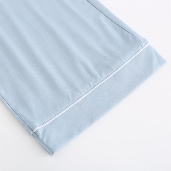 sleeve opening of sky blue garment