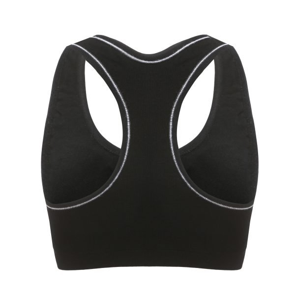 racerback of a black bra