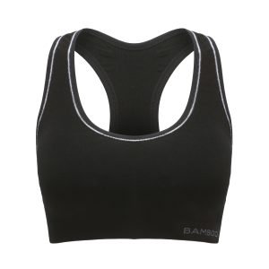black sports bra